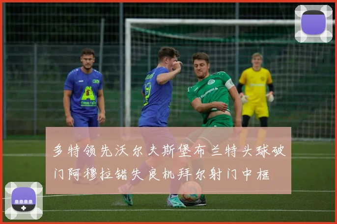 多特领先沃尔夫斯堡布兰特头球破门阿穆拉错失良机拜尔射门中框