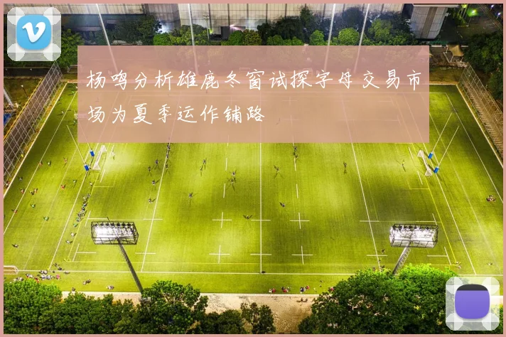 杨鸣分析雄鹿冬窗试探字母交易市场为夏季运作铺路